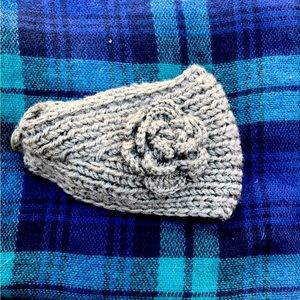 Green Knitted Hair Band